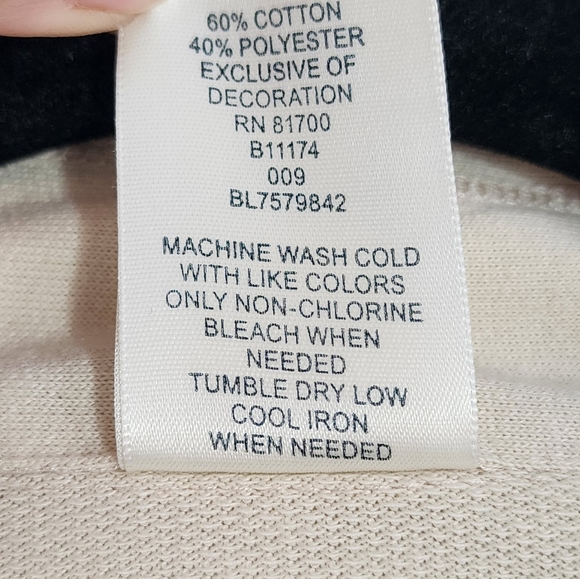 Blair Women's Sweater Cardigan Small Cream Cardinal Floral Embroidery - Picture 4 of 4